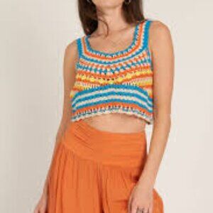 BNWT En Creme Size Large Crochet Top